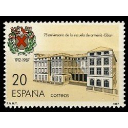 España Spain 2907 1987 75 Aniversario de la fundación de la Escuela de Armería Eibar MNH España Spain 2907 1987 75 Aniversario de la fundación de la Escuela de Armería Eibar MNH