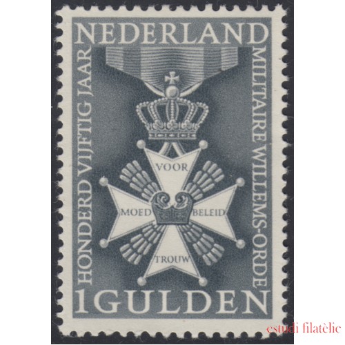 Holanda  Netherlands 813  1965 150º Aniv. de la orden militar Willem Medalla Lujo