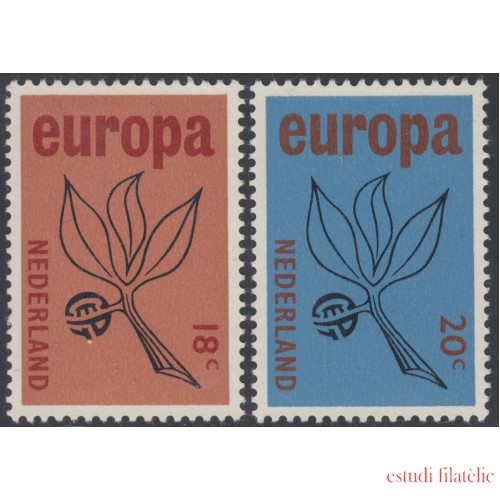 Holanda  Netherlands 822/23  1965 Europa Flora Rama Lujo