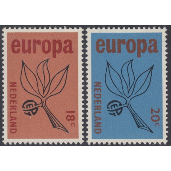 Holanda  Netherlands 822/23  1965 Europa Flora Rama Lujo