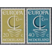 Holanda  Netherlands 837/38  1966 Europa Lujo