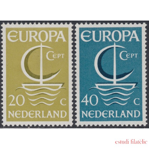 Holanda  Netherlands 837/38  1966 Europa Lujo