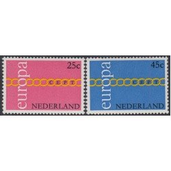 Holanda Netherlands 932/33 1971 Europa Lujo