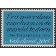 Holanda Netherlands 965 1972 Cent. muerte J. R. Thorbecke (escritor, político) Fragmento de un texto Lujo