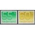 Holanda Netherlands  1153/54 1981 Serie Cent. sellos holandeses con cifras Lujo