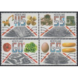 Holanda Netherlands 1159/62 1981 Exportaciones industriales y agrícolas MNH