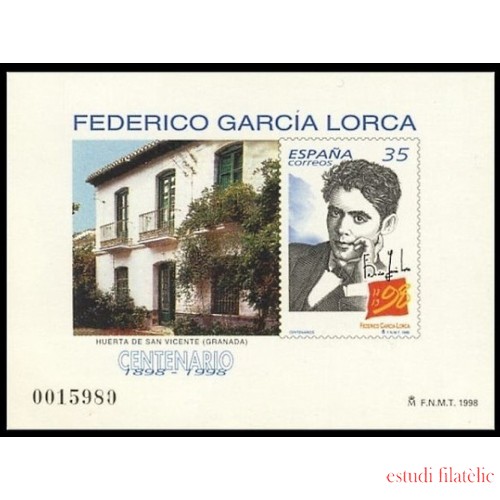España Spain Prueba de lujo  65 1998 Federico García Lorca