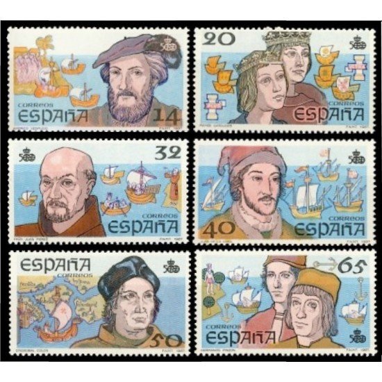 España Spain 2919/24 1987 V Centenario del Descubrimiento de América, lujo MNH