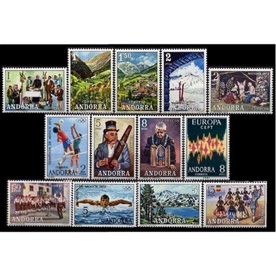 Andorra española Año completo Year complete 1972 Andorra española Año completo Year complete 1972