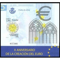 España Spain Prueba de lujo 98 2009 X Aniversario del Euro España Spain Prueba de lujo 98 2009 X Aniversario del Euro