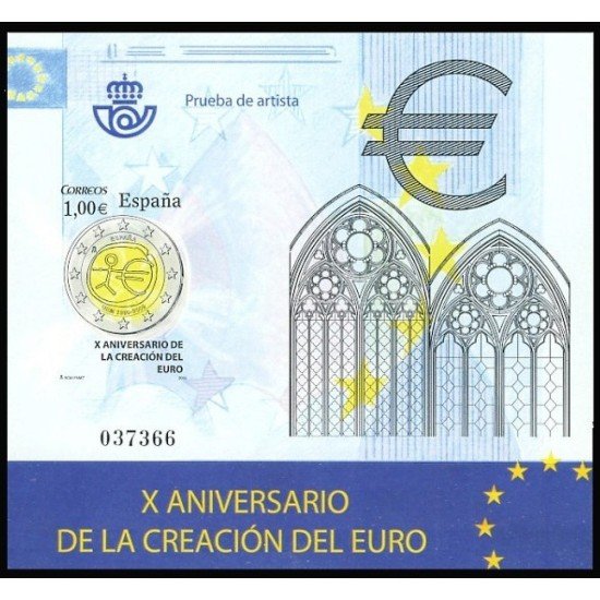 España Spain Prueba de lujo 98 2009 X Aniversario del Euro España Spain Prueba de lujo 98 2009 X Aniversario del Euro