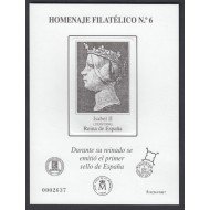 España Spain Homenaje Filatélico 6 2010 Isabel II