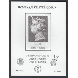 España Spain Homenaje Filatélico 6 2010 Isabel II España Spain Homenaje Filatélico 6 2010 Isabel II