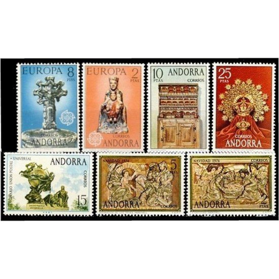 Andorra española Año completo Year complete 1974 Andorra española Año completo Year complete 1974
