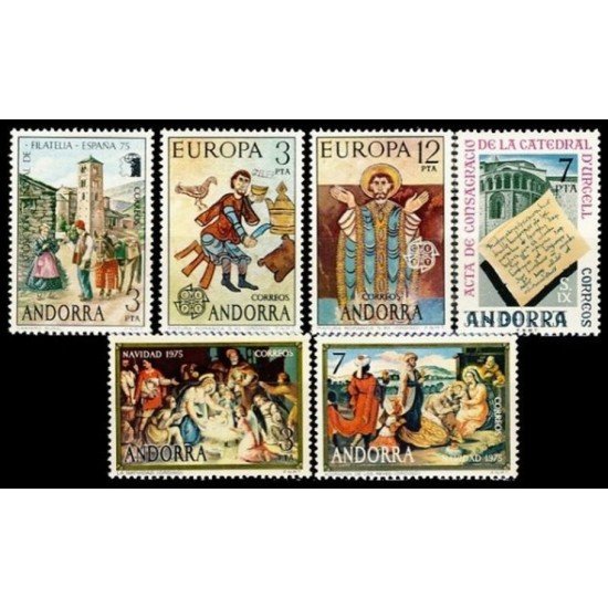 Andorra española Año completo Year complete 1975 Andorra española Año completo Year complete 1975
