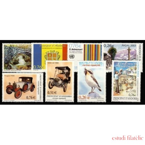 Andorra española Año completo Year complete 2003