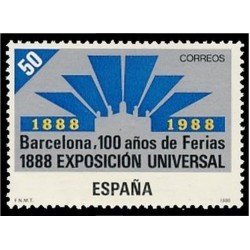 España Spain 2951 1988 I Centenario de la Expo Universal de Barcelona MNH España Spain 2951 1988 I Centenario de la Expo Universal de Barcelona MNH