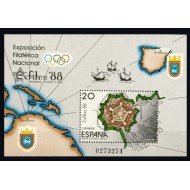 España Spain 2956 1988 Exposición Filatélica Nacional Exfilna 88 MNH