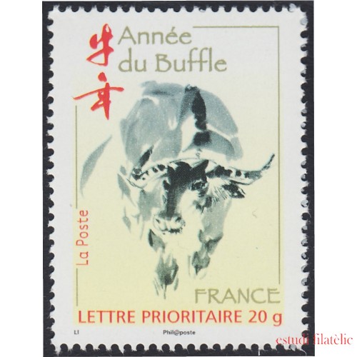 France Francia 4325 2009 Año lunar chino del Búfalo MNH