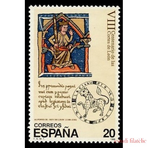 España Spain 2961 1988 VIII Centenario de las primeras Cortes de León MNH