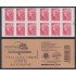 France Francia Carnets 4197-C5  2009 Serie Marianne de Beaujard Carnet 12 sellos del nº 4197 Logo sellos personalizados en reverso Autoadhesivo Lujo