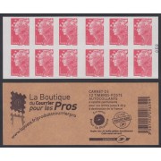 France Francia Carnets  4197-C8  2009 Serie Marianne de Beaujard Carnet 12 sellos del nº 4197 Arroba en reverso Autiadhesivo Lujo