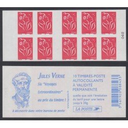 France Francia Carnets 3744-C5 Serie Marianne de Lamouche Carnet 10 sellos nº 3744 (tipo II) Julio Verne en reverso Autoadhesivo Lujo France Francia Carnets 3744-C5 Serie Marianne de Lamouche Carnet 10 sellos nº 3744 (tipo II) Julio Verne en reverso Autoadhesivo Lujo