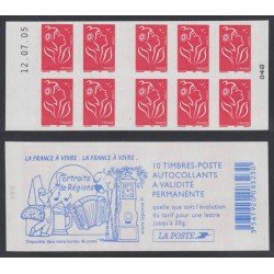 France Francia Carnets 3744-C4 Serie Marianne de Lamouche Carnet 10 sellos nº 3744 (tipo II) Regiones Reloj, golf, acordeón... en reverso Autoadhesivo MNH France Francia Carnets 3744-C4 Serie Marianne de Lamouche Carnet 10 sellos nº 3744 (tipo II) Regiones Reloj, golf, acordeón... en reverso Autoadhesivo MNH
