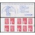 France Francia Carnets 1511-C  10 sellos 5 nº 3419a Marianne del 14 J +5 nº 3619 Sembradora de Roty Autoadhesivos