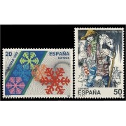 España Spain 2976/77 1988 Navidad MNH