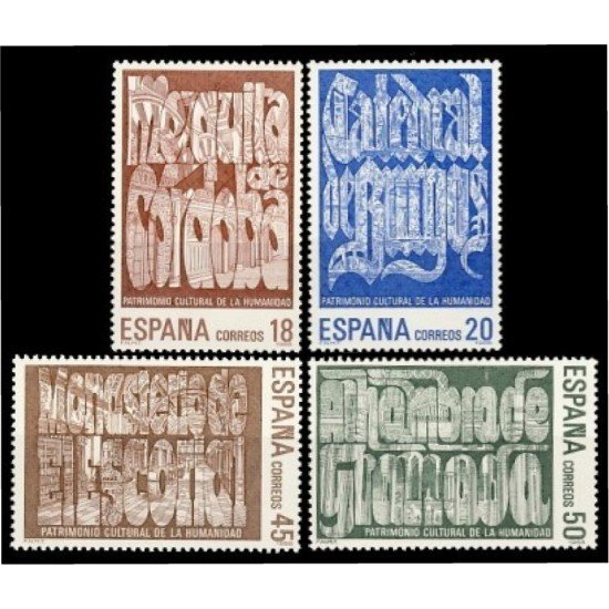 España Spain 2978/81 1988 Ciudades y Monumentos españoles Patrimonio de la Humanidad MNH España Spain 2978/81 1988 Ciudades y Monumentos españoles Patrimonio de la Humanidad MNH