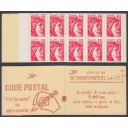 France Francia Carnets 2102-C7a Serie Sabine Carnet 20 sellos CP goma mate nº 2102 Lujo France Francia Carnets 2102-C7a Serie Sabine Carnet 20 sellos CP goma mate nº 2102 Lujo
