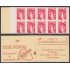 France Francia Carnets 2102-C7a  Serie Sabine Carnet 20 sellos CP goma mate  nº 2102 Lujo