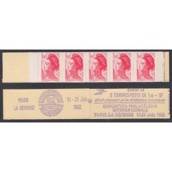 France Francia Carnets 2187-C1 Serie Libertad de Delacroix Carnet 5 sellos Philexfrance 82 nº 2187 MNH France Francia Carnets 2187-C1 Serie Libertad de Delacroix Carnet 5 sellos Philexfrance 82 nº 2187 MNH