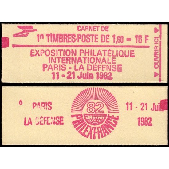 France Francia Carnets 2187-C2 Serie Libertad de Delacroix Carnet 10 sellos Philexfrance 82 Goma brill. nº 2187 MNH France Francia Carnets 2187-C2 Serie Libertad de Delacroix Carnet 10 sellos Philexfrance 82 Goma brill. nº 2187 MNH