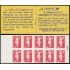 France Francia Carnets  2713-C1 Serie Marianne de Briat Carnet 10 sellos nº 2713 Cambio de tarifa (letra D) en reverso Autoadhesivos