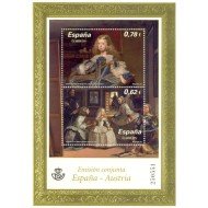 España Spain HB Emisión Conjunta 2009 España-Austria  Pintura Las Meninas MNH