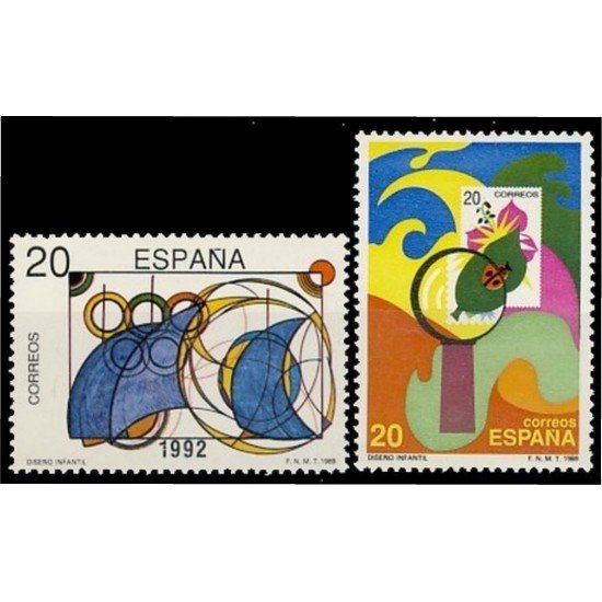 España Spain 2986/87 1989 Diseño infantil MNH
