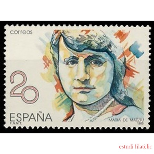 España Spain 2989 1989 Mujeres Famosas Españolas María de Maeztu MNH