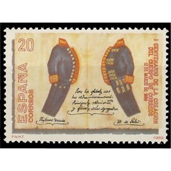 España Spain 2998 1989 I Centenario de la Creación del Cuerpo de Correos MNH