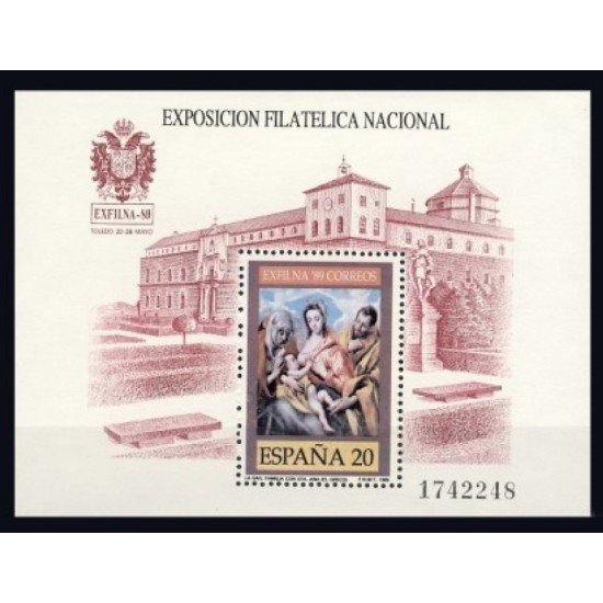 España Spain 3012 1989 Exposición Filatélica Nacional Exfilna 89 MNH España Spain 3012 1989 Exposición Filatélica Nacional Exfilna 89 MNH