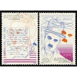 España Spain 3013/14 1989 Centenarios Chaplin MNH España Spain 3013/14 1989 Centenarios Chaplin MNH