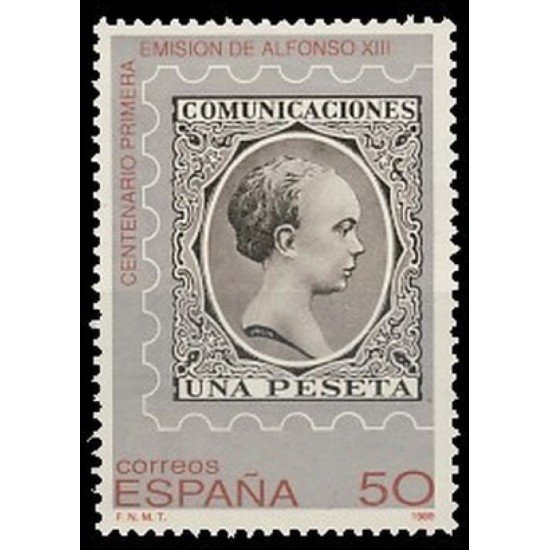 España Spain 3024 1989 Centenario de la primera emisión de Alfonso XIII denominada del España Spain 3024 1989 Centenario de la primera emisión de Alfonso XIII denominada del