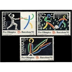 España Spain 3025/27 1989 Barcelona 92 III Serie Pre-Olímpica MNH España Spain 3025/27 1989 Barcelona 92 III Serie Pre-Olímpica MNH