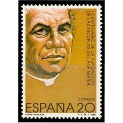 España Spain 3028 1989 I Centenario de la Fundación de las Escuelas del Ave María MNH España Spain 3028 1989 I Centenario de la Fundación de las Escuelas del Ave María MNH