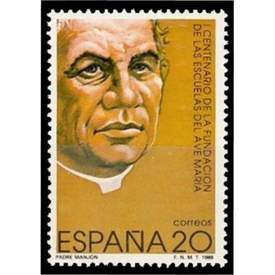 España Spain 3028 1989 I Centenario de la Fundación de las Escuelas del Ave María MNH
