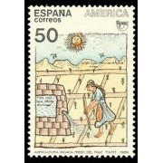 España Spain 3035 1989 América UPAE Pueblos Precolombinos Usos y Costumbres MNH