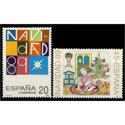España Spain 3036/37 1989 Navidad MNH España Spain 3036/37 1989 Navidad MNH