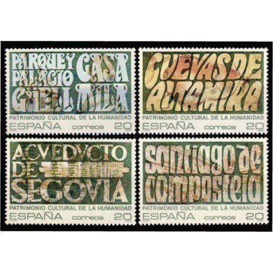 España Spain 3038/41 1989 Patrimonio de la Humanidad MNH