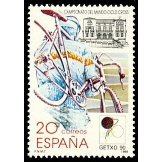 España Spain 3048 1990 Campeonato del mundo de ciclo-cross Getxo 90 MNH España Spain 3048 1990 Campeonato del mundo de ciclo-cross Getxo 90 MNH